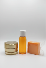 Kit visage perfecteur pour un teint métissé uniforme, hydraté et naturellement lumineux.