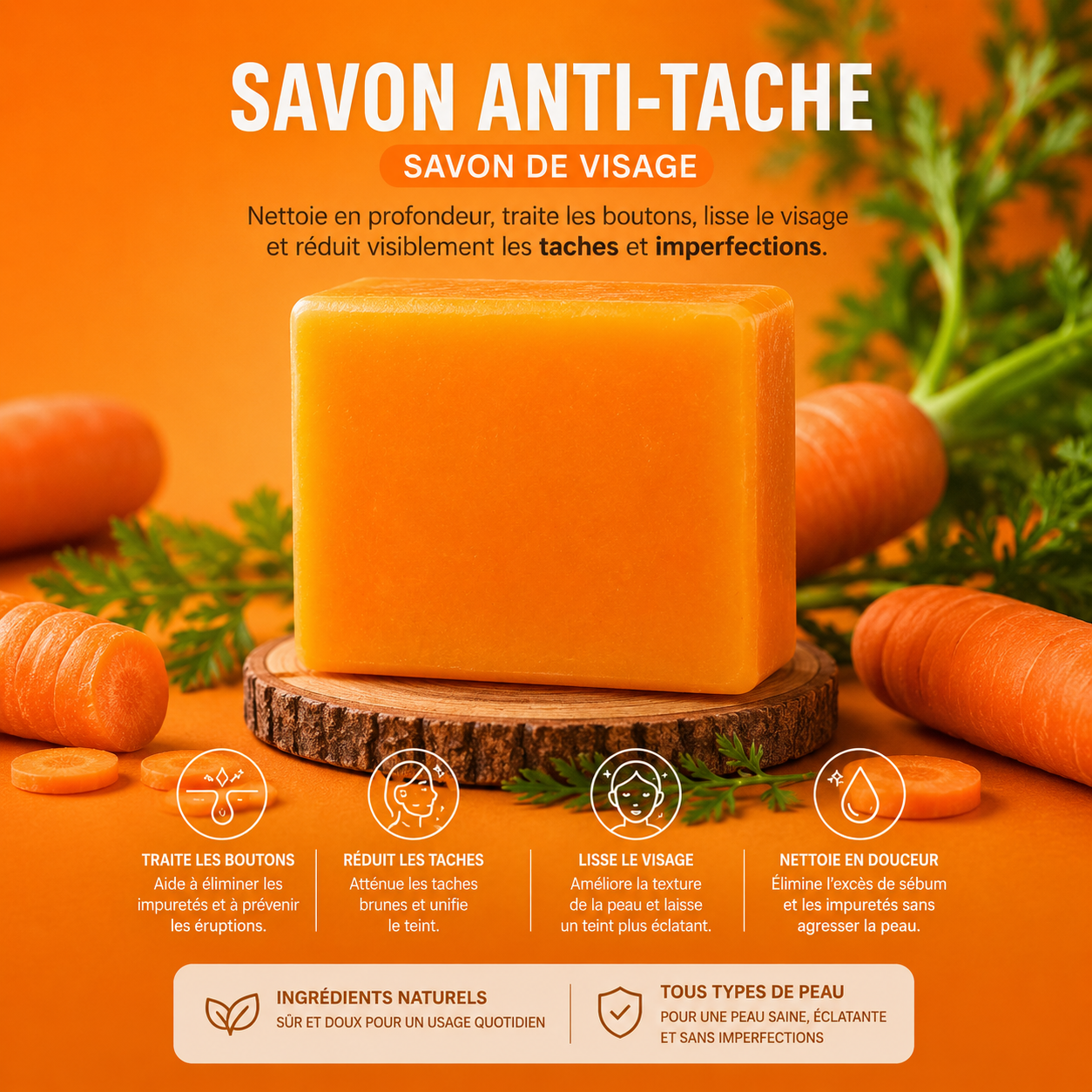 Savon de visage anti taches