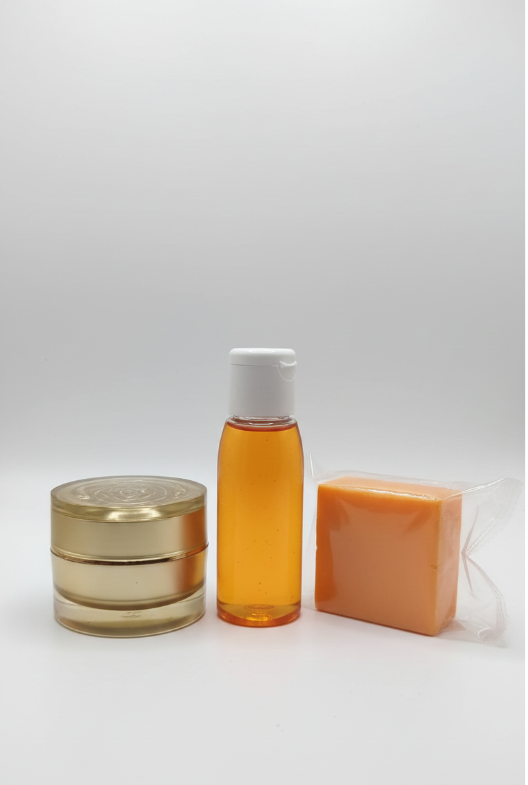 Kit visage perfecteur pour un teint métissé uniforme, hydraté et naturellement lumineux.