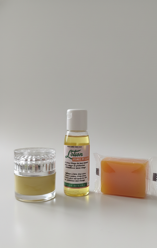 Kit visage de luxe éclaircissant, teint plus clair et net